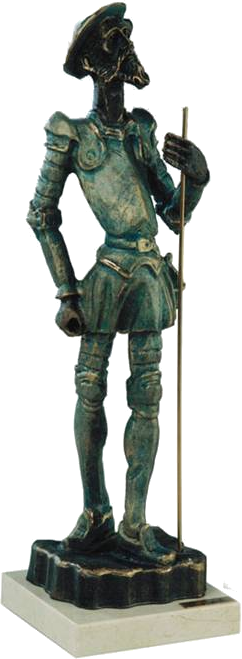 Figura del Quijote 11x11x40cm