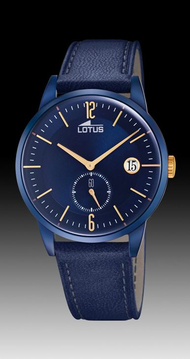 Reloj Lotus caballero correa esfera azul - 139€