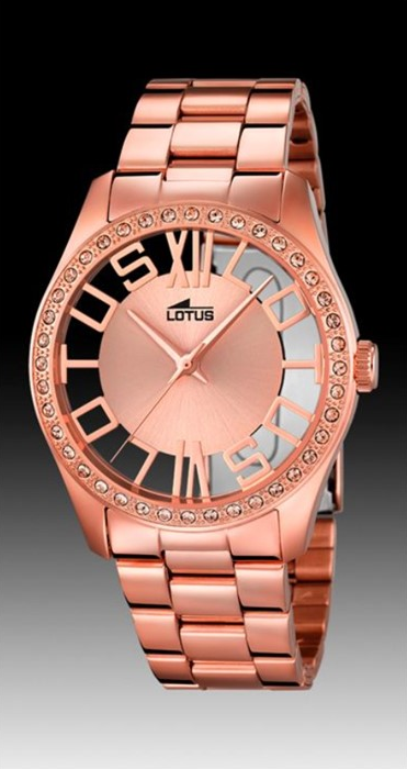 Reloj señora acero circonitas oro rosa - 149€